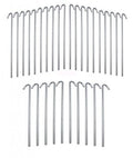 30-Piece Galvanized Steel Tent Pegs S652837