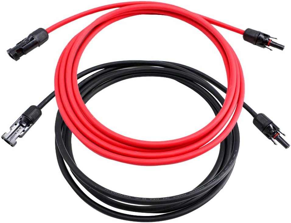 10 AWG 50 Feet Solar Extension Cable with Female and Male Connector C754