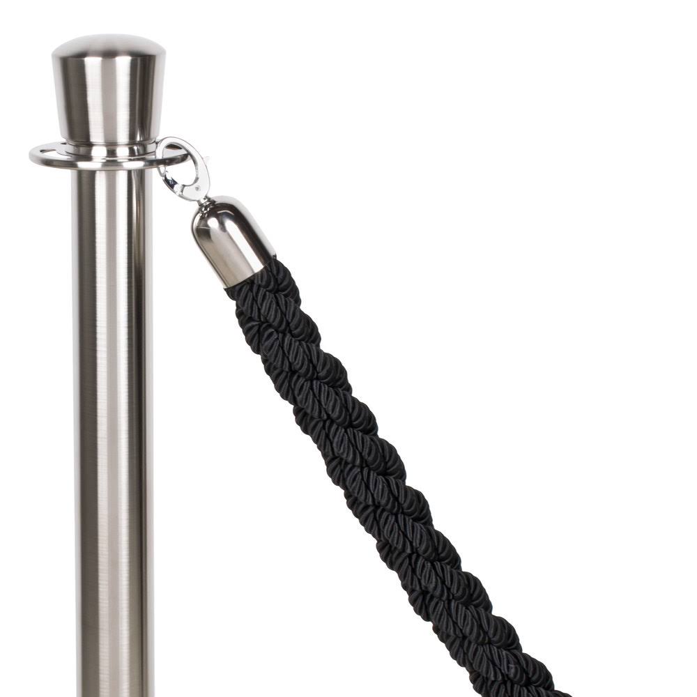 Chrome Black Braided Barrier Rope H84264