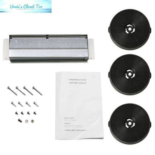 Black Stainless Steel Under Cabinet Range Hood G6894