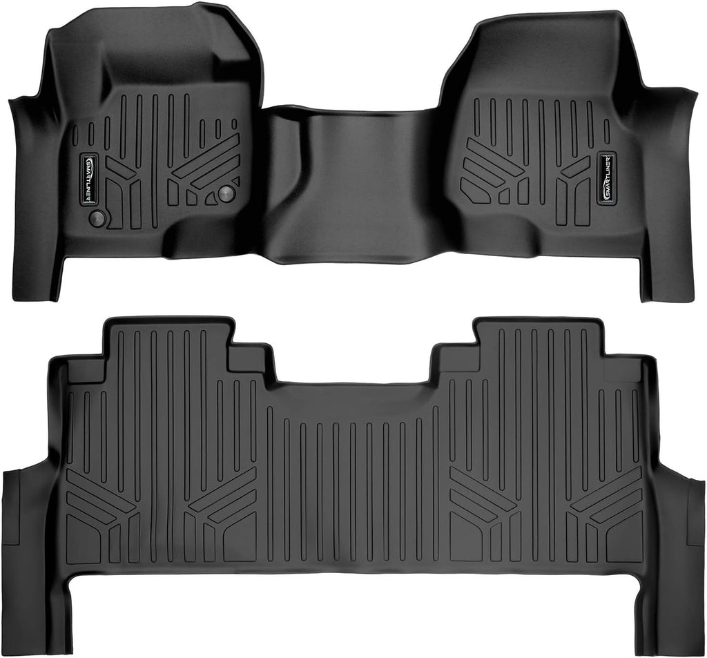 2 Row Black Floor Mats Set O198