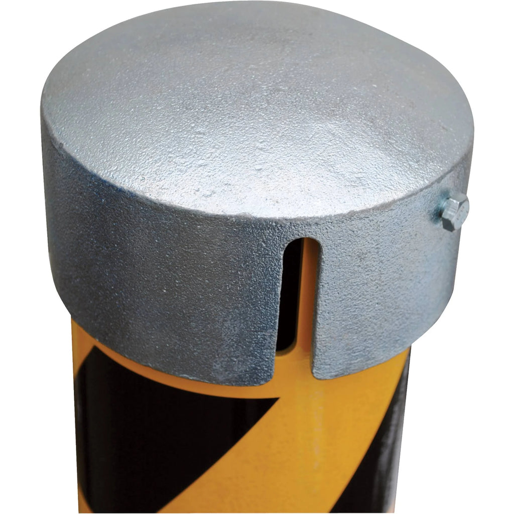 Yellow Steel Pipe Bollard with Slot F9769