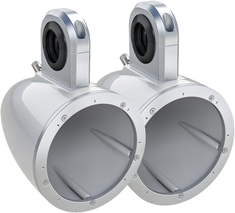 6.5" White Grill Marine Speakers X596