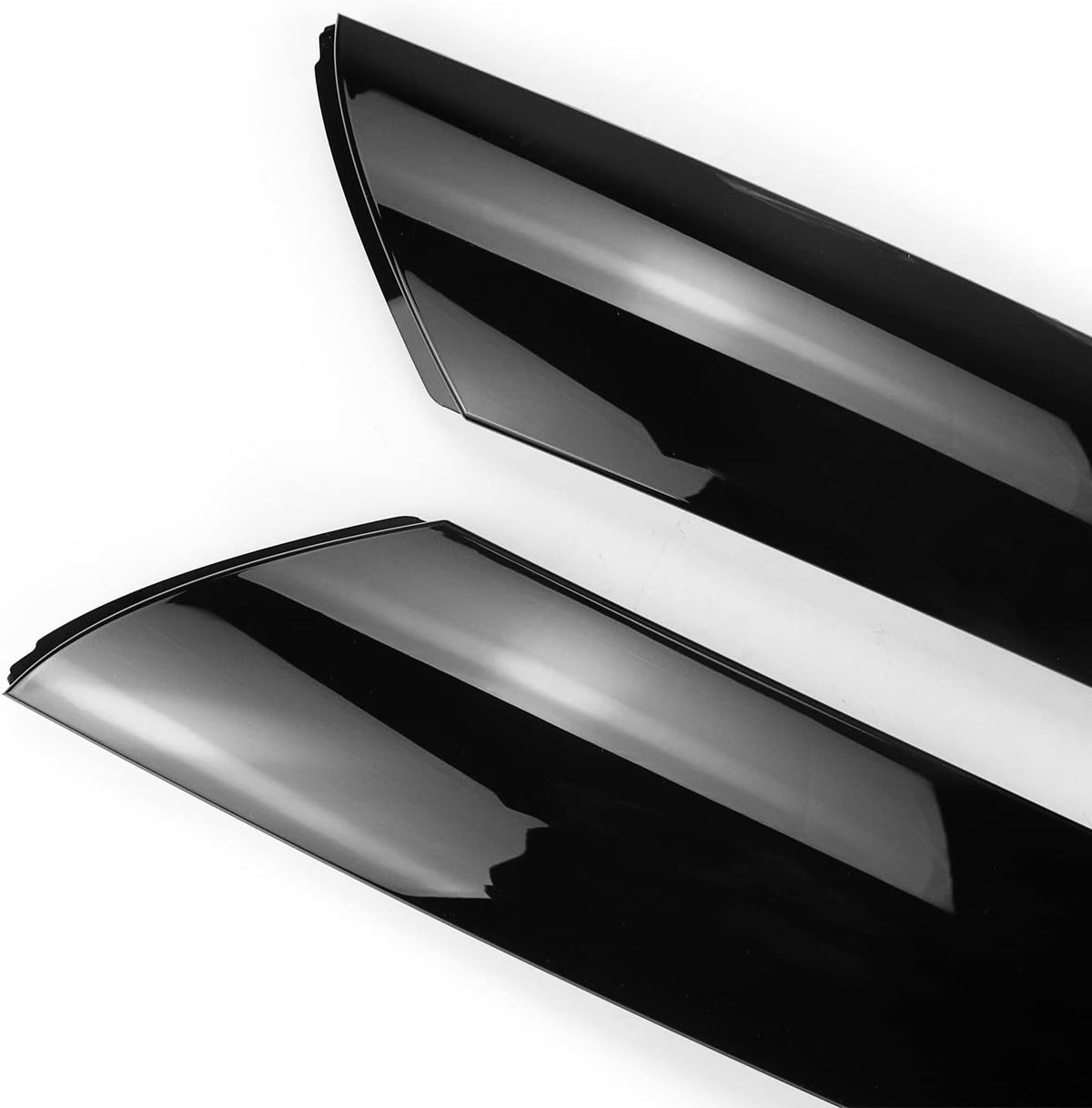 Gloss Black Windshield Pillar Trim Panel Molding Pack of 2 J481