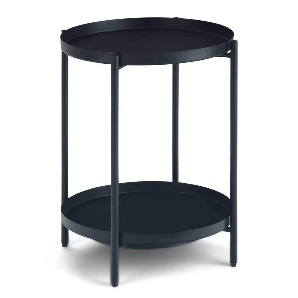Cream Metal End Table Z10400