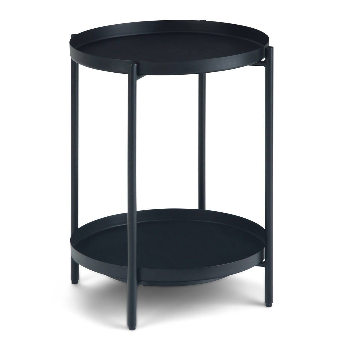 Cream Metal End Table Z10400