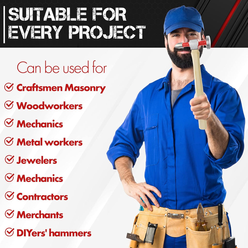 7-Piece Auto Body Repair Kit with Carbon Steel Hammer Heads and Dollies A86478