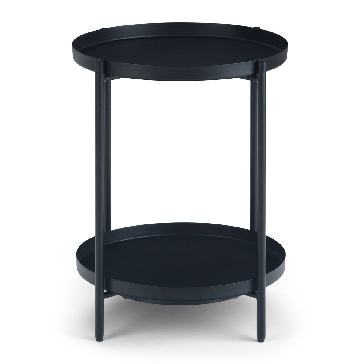 Cream Metal End Table Z10400
