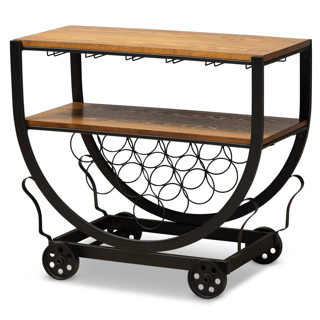 Industrial Dark Brown Cart Q23892