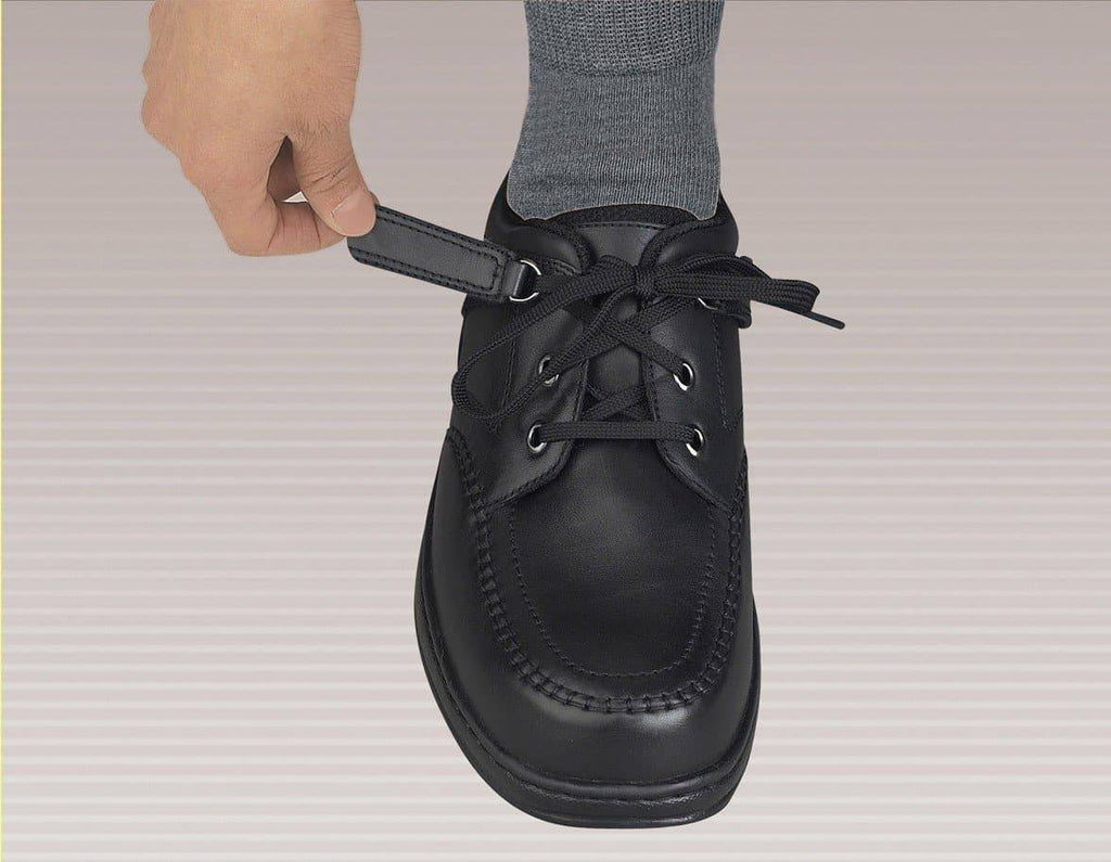 Black Leather Men&s Shoes B8063