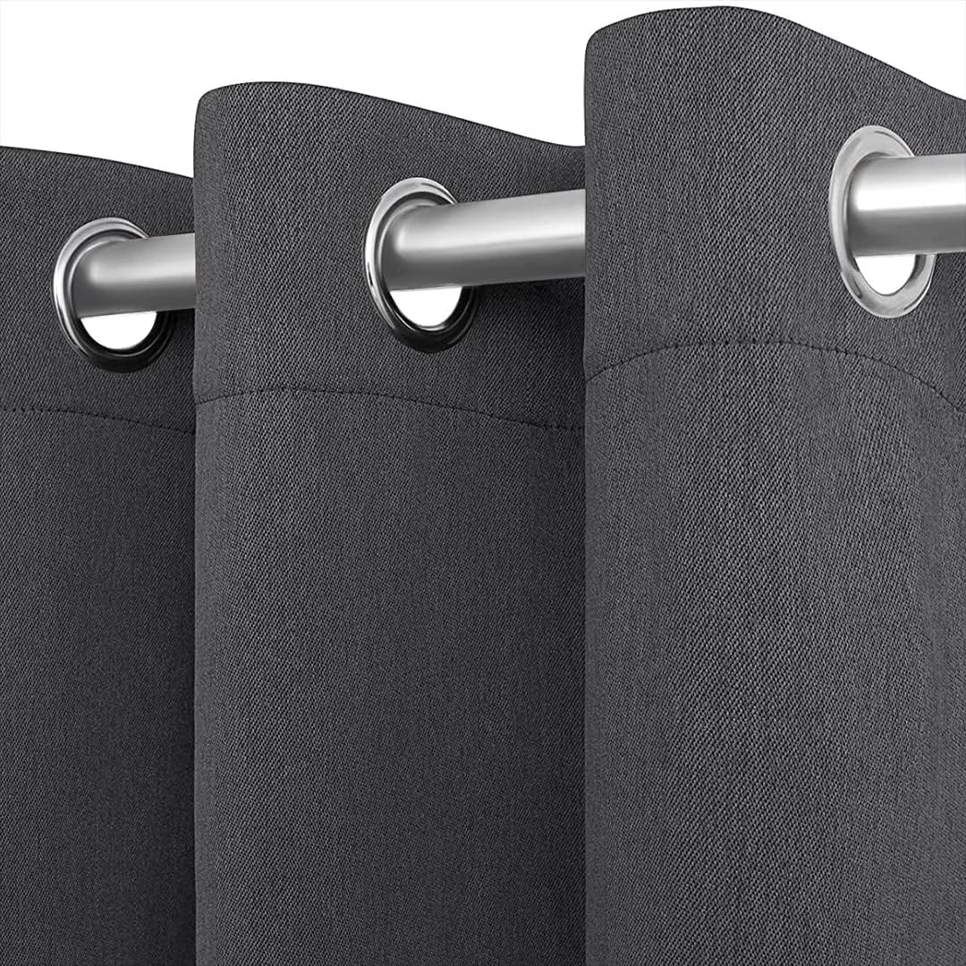 Grey 52x84 inch Grommet Blackout Curtains V380900