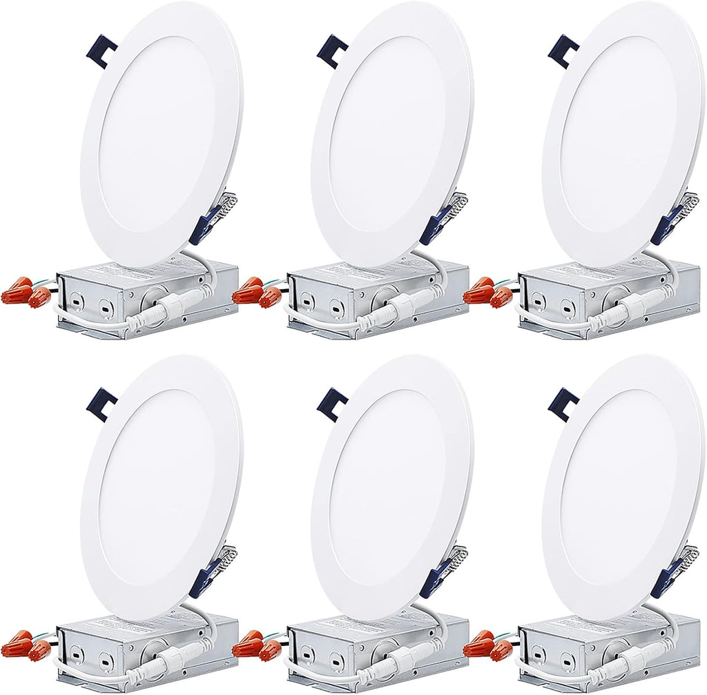 4 Inch 10.5W Ultra-Thin LED Recessed Light, Pack of 6 U817