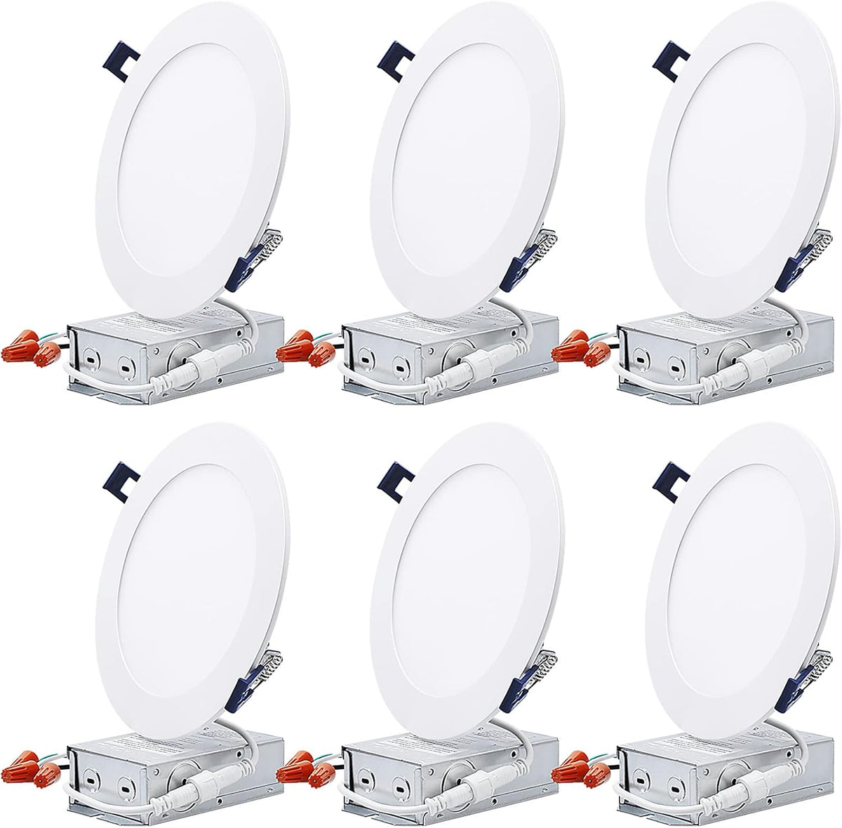 4 Inch 10.5W Ultra-Thin LED Recessed Light, Pack of 6 U817