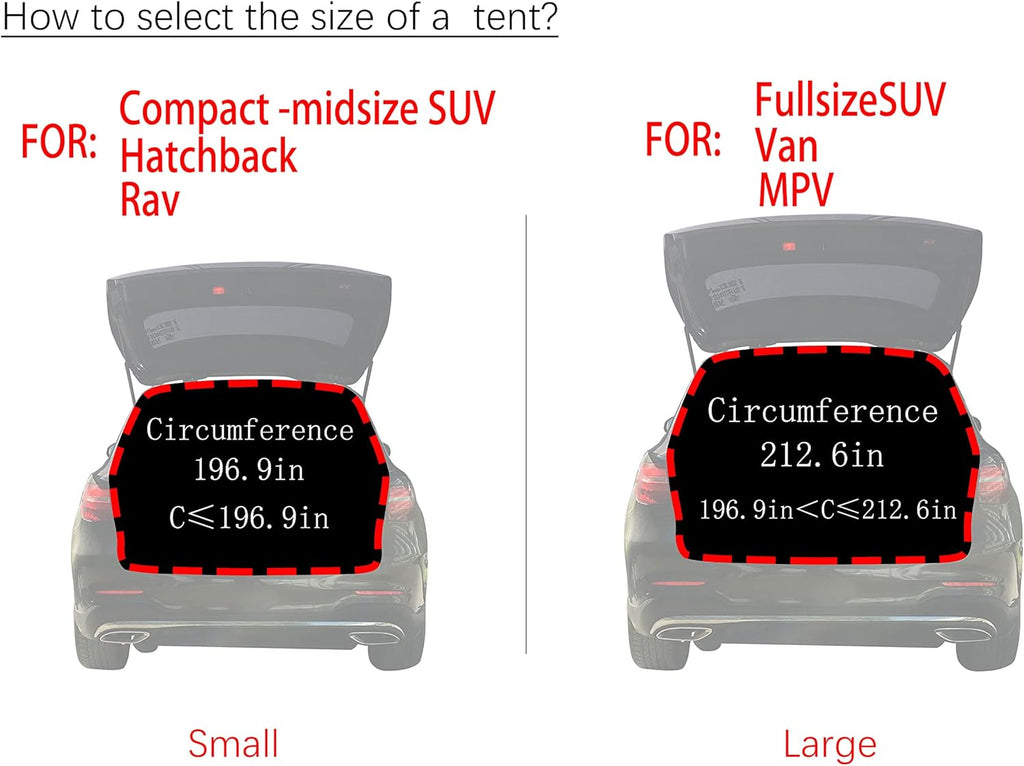 Yellow Waterproof Awning Tent for SUV T652175