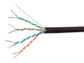 CAT 6a UTP Bulk Cable 1000 ft Black D8211