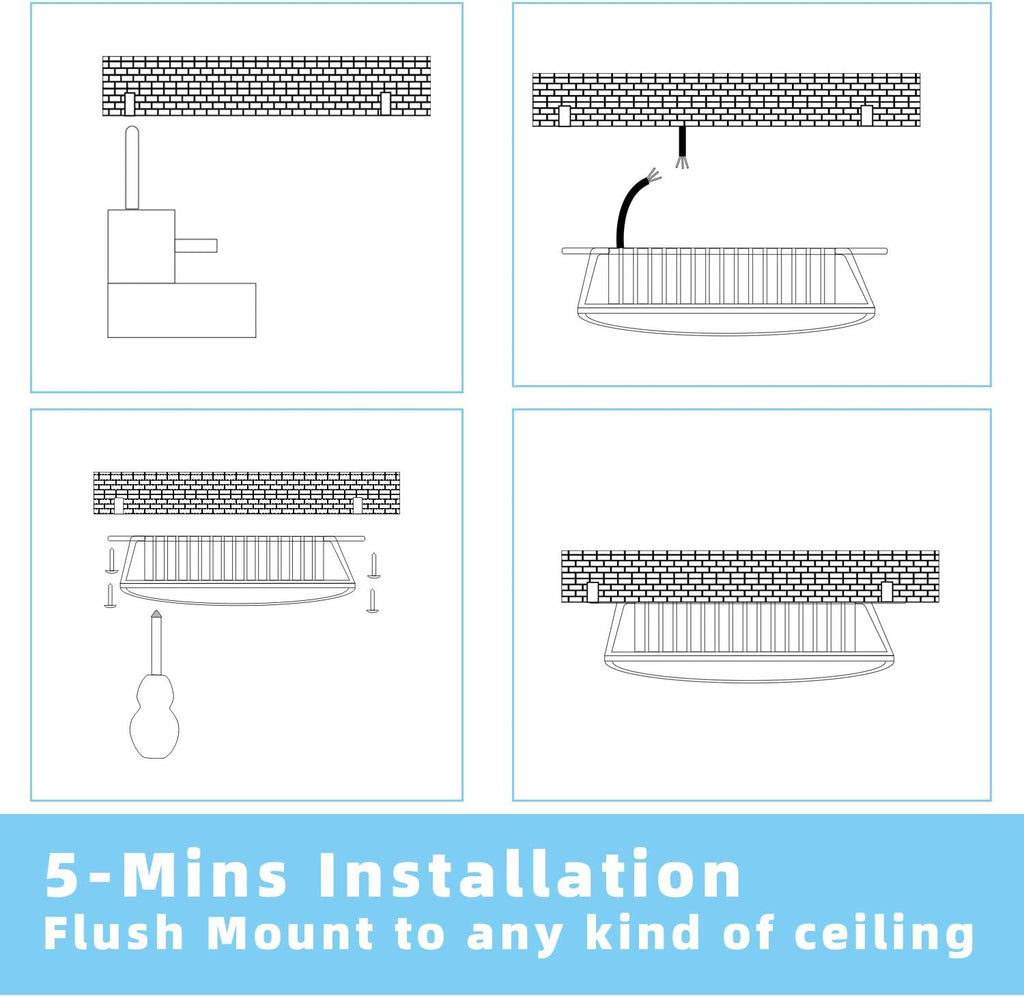 2 Pack 45W LED Canopy Lights, 9.5 x 9.5, 120V 277V G257
