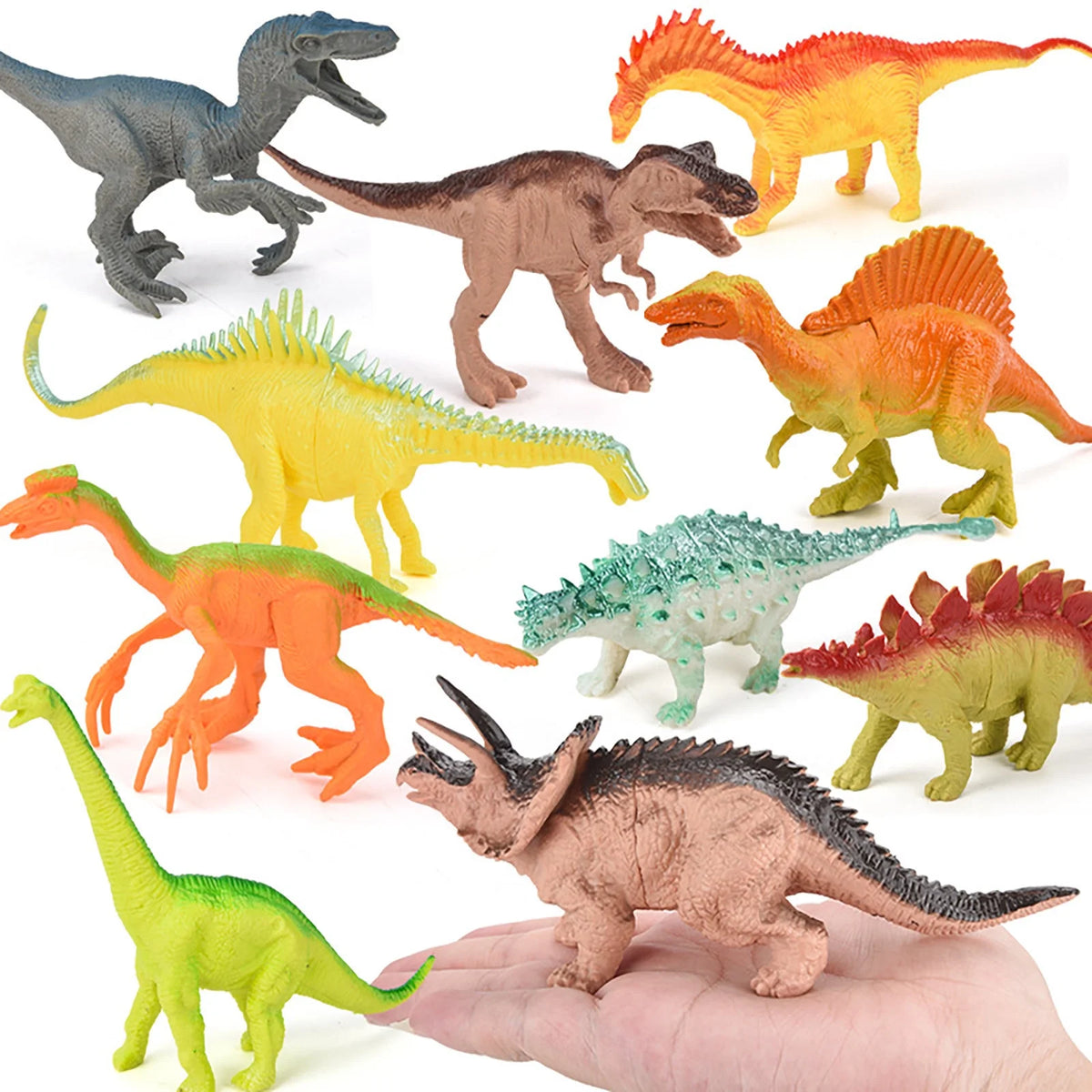 12Pcs Large Dinosaur Action Figures Toys T8983