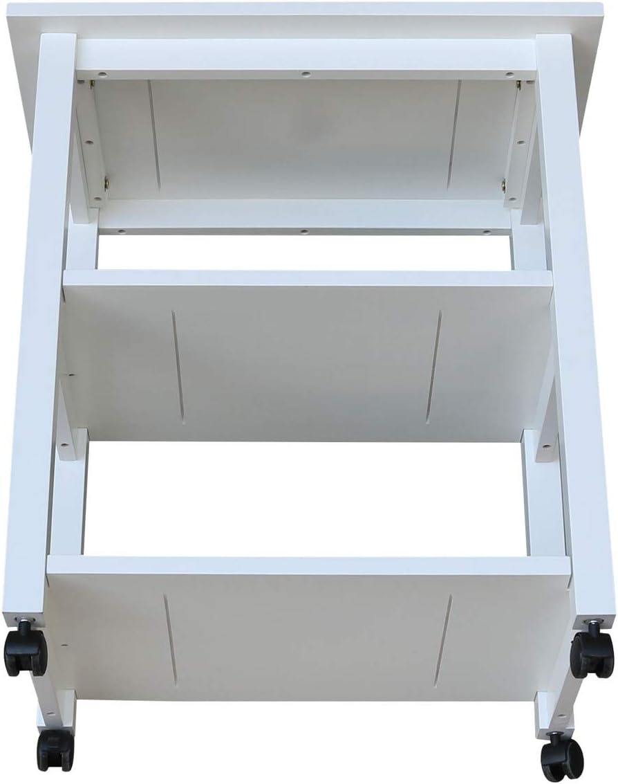 White Microwave Cart A7476