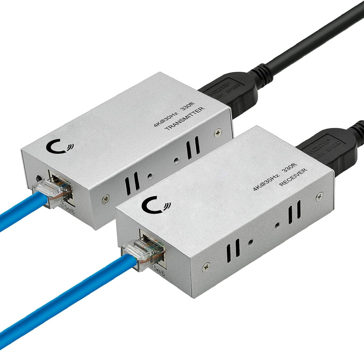 4K@60HZ HDMI 2.0 Extender Over Cat5e / Cat6 / Cat7 Ethernet Cable Up to 200ft R525