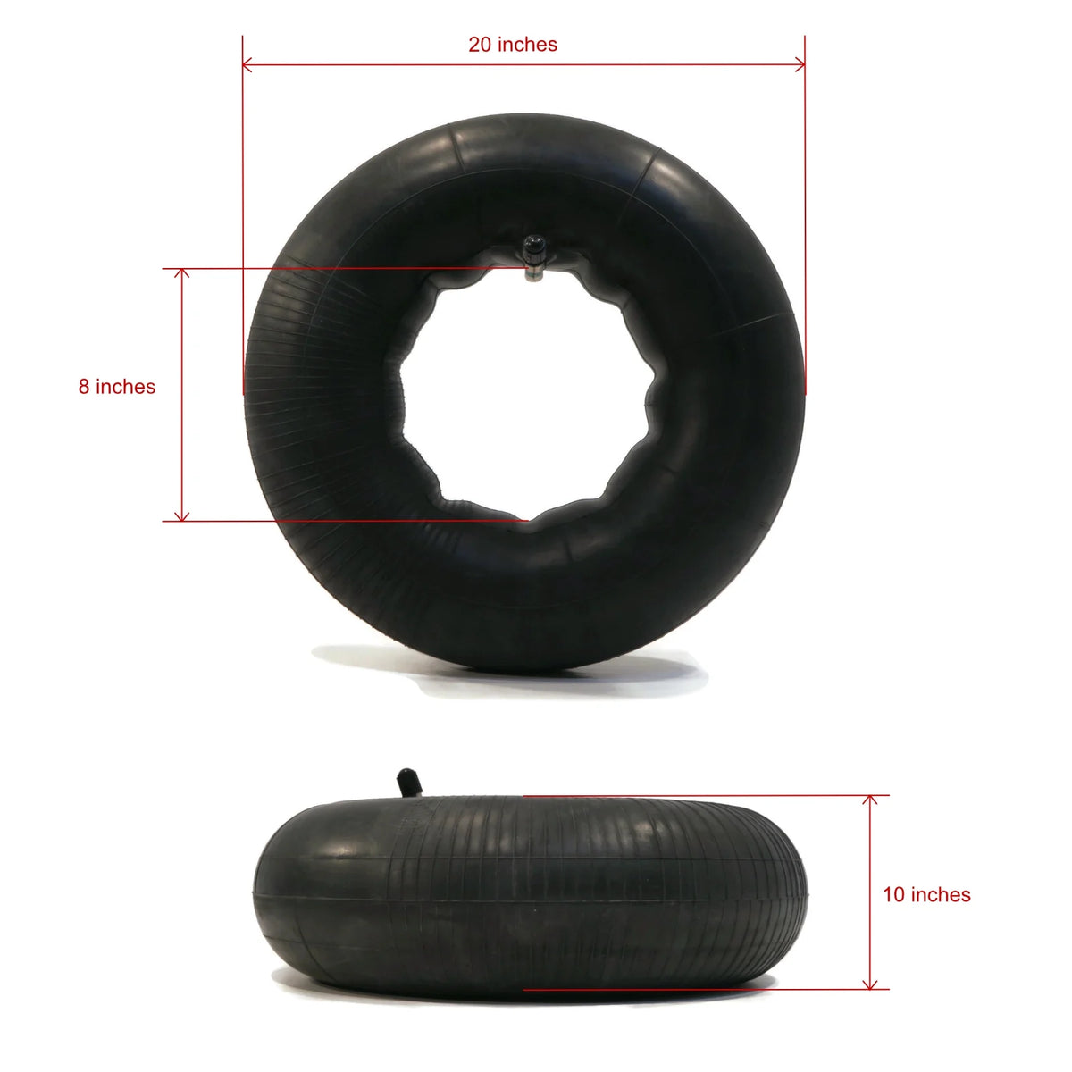 2 Tire Inner Tubes 22x12x8 22x9x8 TR13 Straight Valve S4460