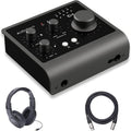 USB-C Audio Interface with Over-Ear Stereo Headphones and XLR Mic Cable S65040