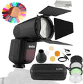 76Ws TTL Flash with AK-R1 Pocket Flash Light Accessories Kit, 5600±200k, 480 Full Power Shots, 1.5 sec. Recycle Time, Rechargeable 7.2V 2600mAh Li-ion Battery R1582