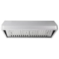 36 in Ducted Under Cabinet Range Hood in Stainless Steel with Push Button Controls, LED Lighting and Permanent Filters E53055