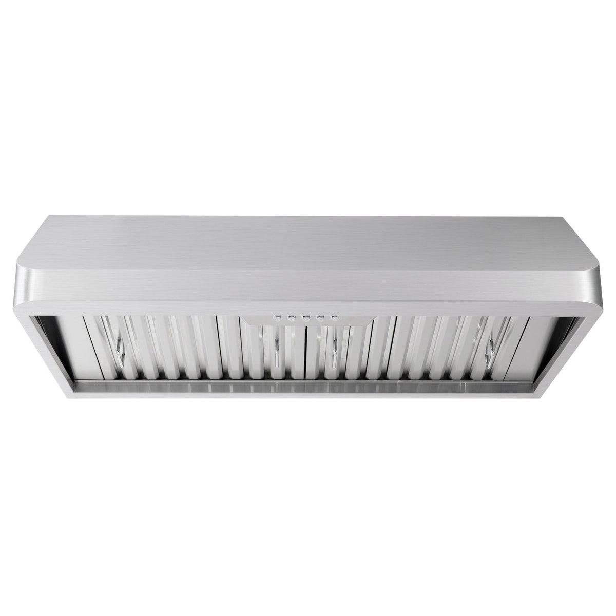 36 in Ducted Under Cabinet Range Hood in Stainless Steel with Push Button Controls, LED Lighting and Permanent Filters E53055