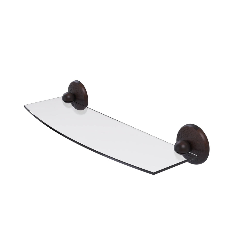 24 inch Glass Shelf Antique Pewter O35074