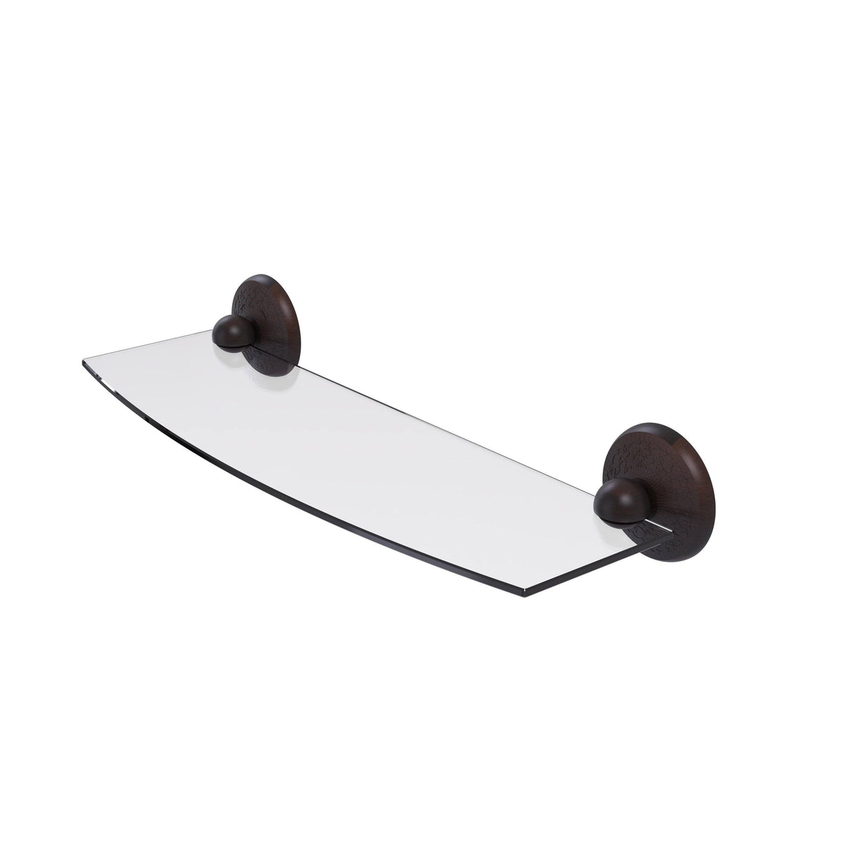 24 inch Glass Shelf Antique Pewter O35074