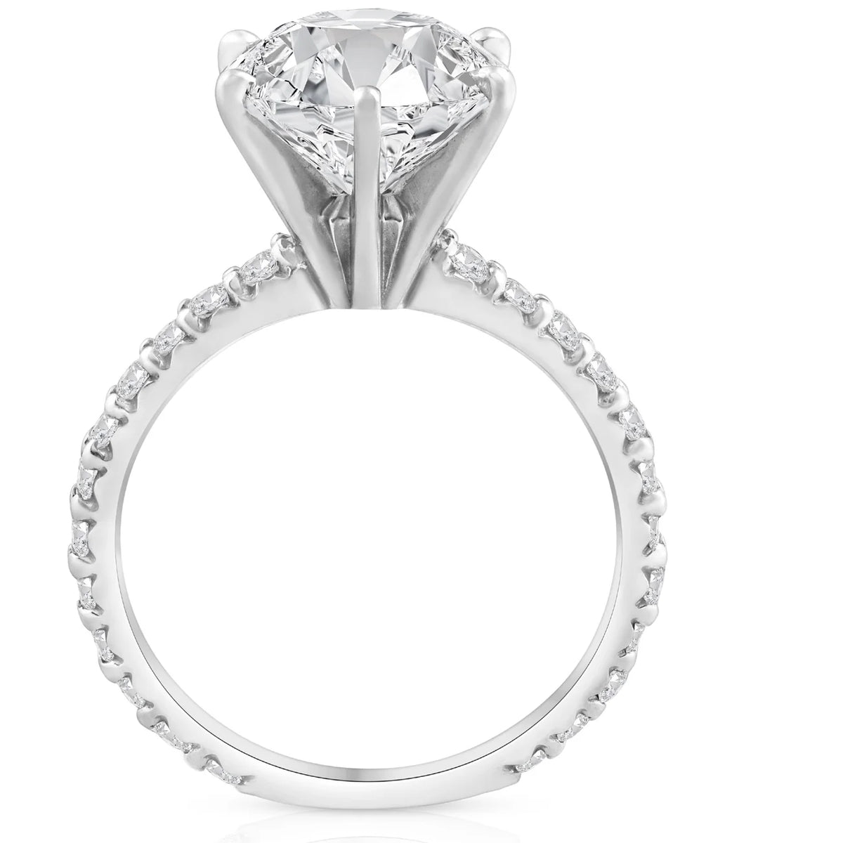 14k White Gold Lab Grown Diamond Engagement Ring H715005