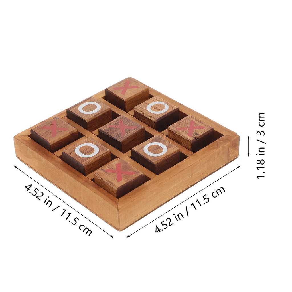 Tic Tac Toe Wooden Board Game Toy V8012
