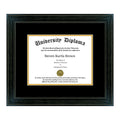 Black 1.5x22 Diploma Frame with Double Matting K696397