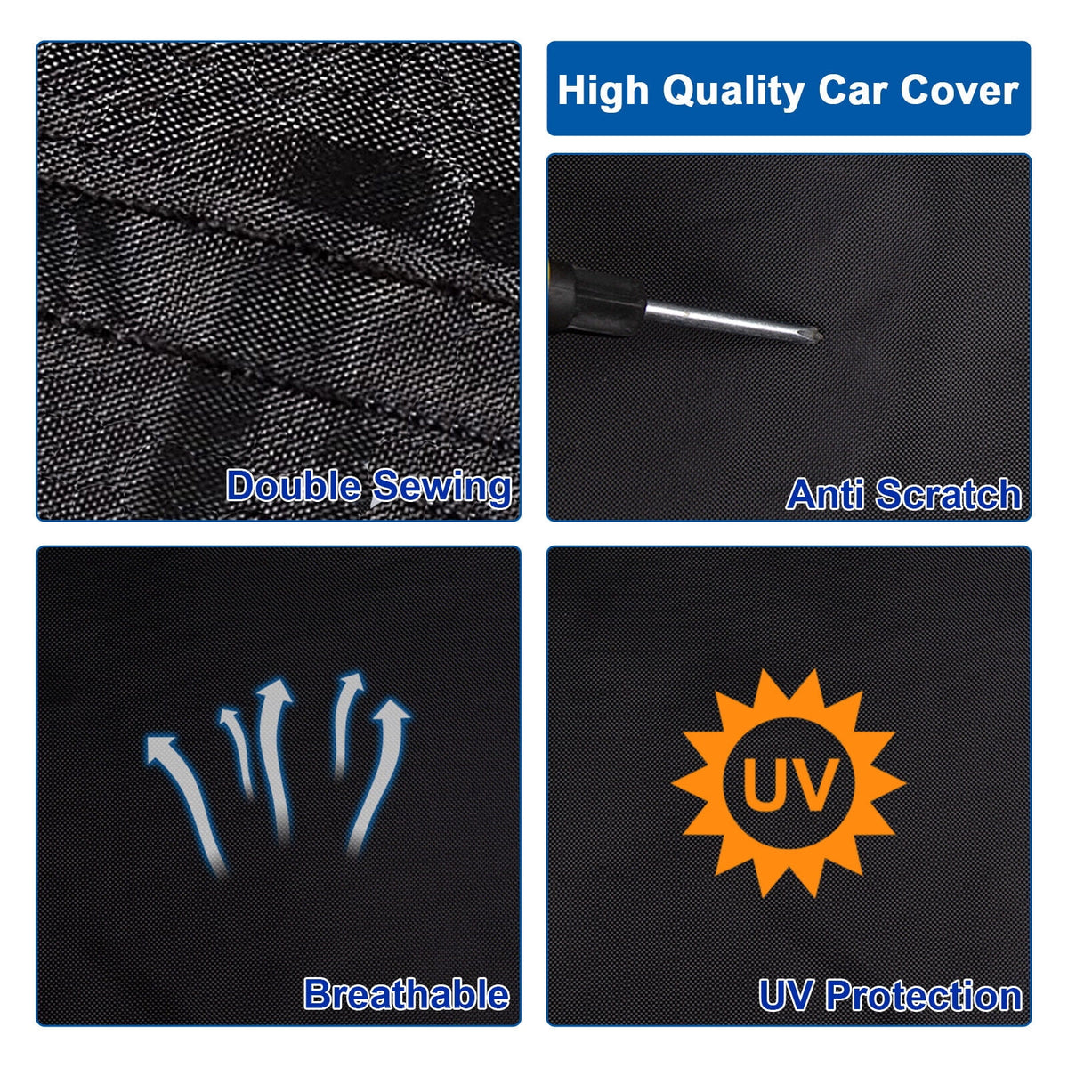 Waterproof 420D PU Car Cover for Dodge Challenger 2015-2023 O82571