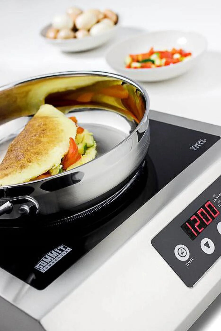 13 Smoothtop Portable Electric Induction Cooktop With 1 Cooking Zone In Stainless Steel I485