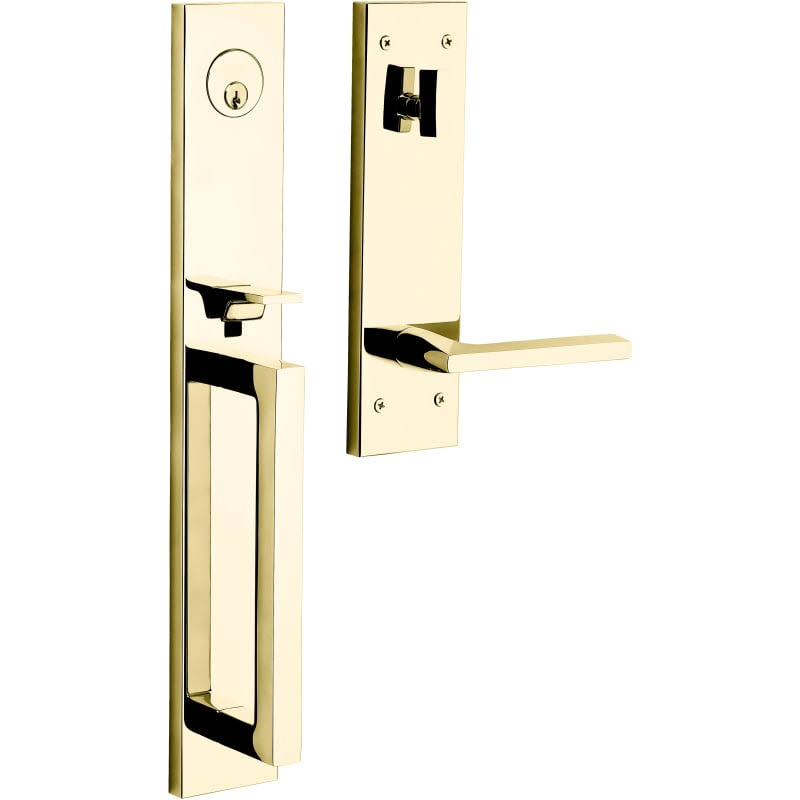 Full Dummy Handleset Lever Non-Lacquered Brass LH C322