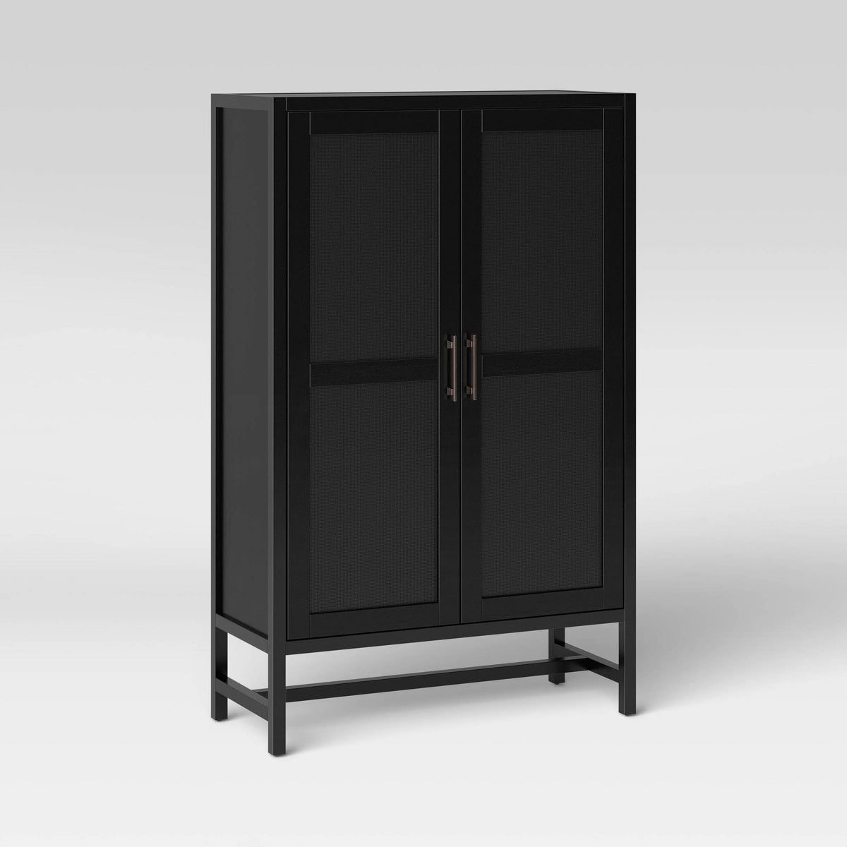 Black Library Cabinet N3140