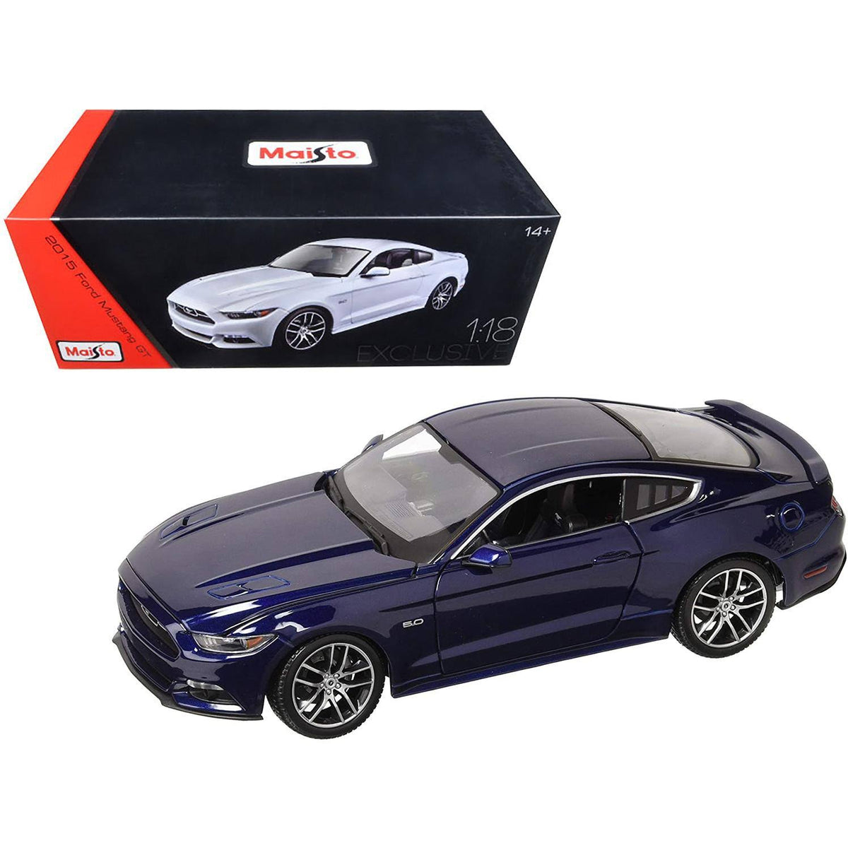 Dark Blue 1/18 Diecast Model Car K4378