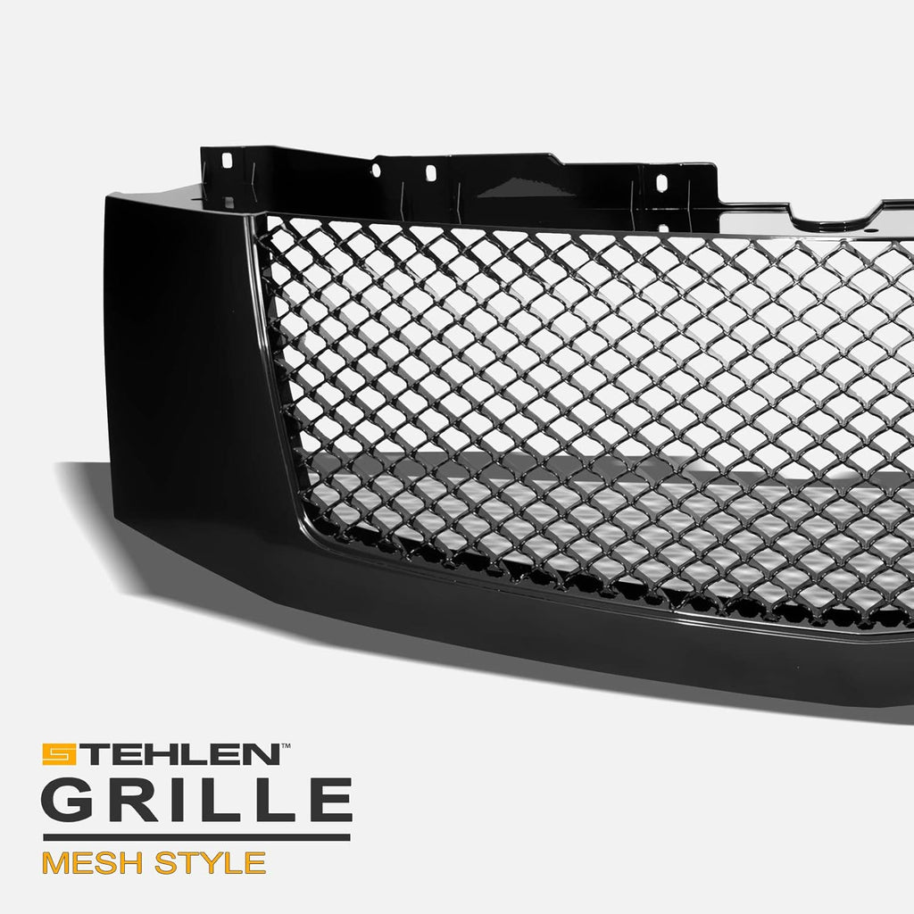 Black Mesh Front Hood Bumper Grille C51590