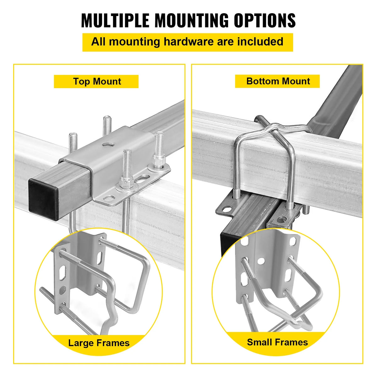 Boat Trailer Guide-on, 60", One Pair Galvanized Steel with PVC Tube Covers A5173