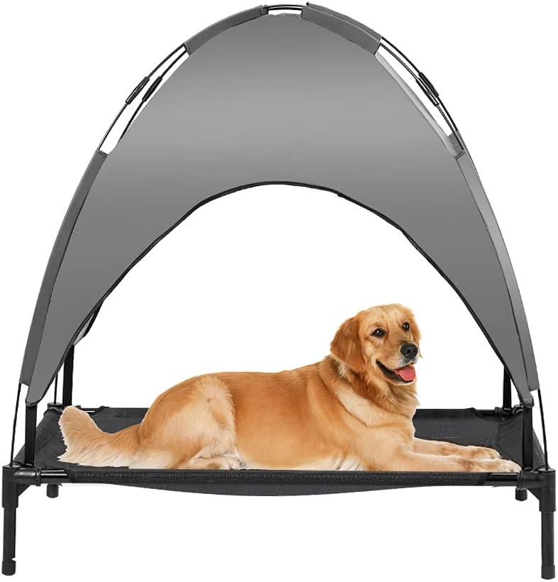 Extra Large Elevated Dog Bed with Canopy and Carrying Bag R52209