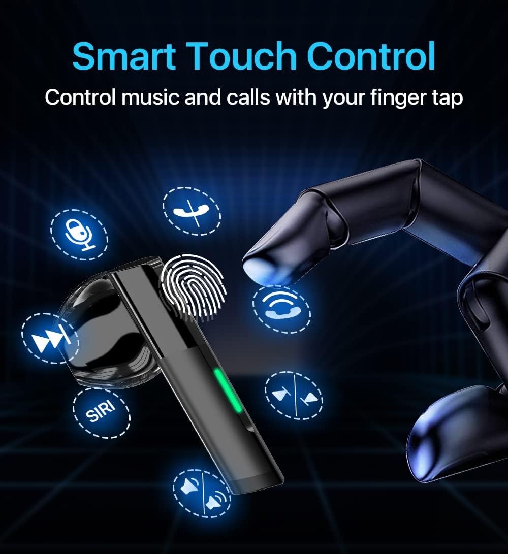 Wireless Earbuds with Noise Cancellation and Built-in Microphone O314