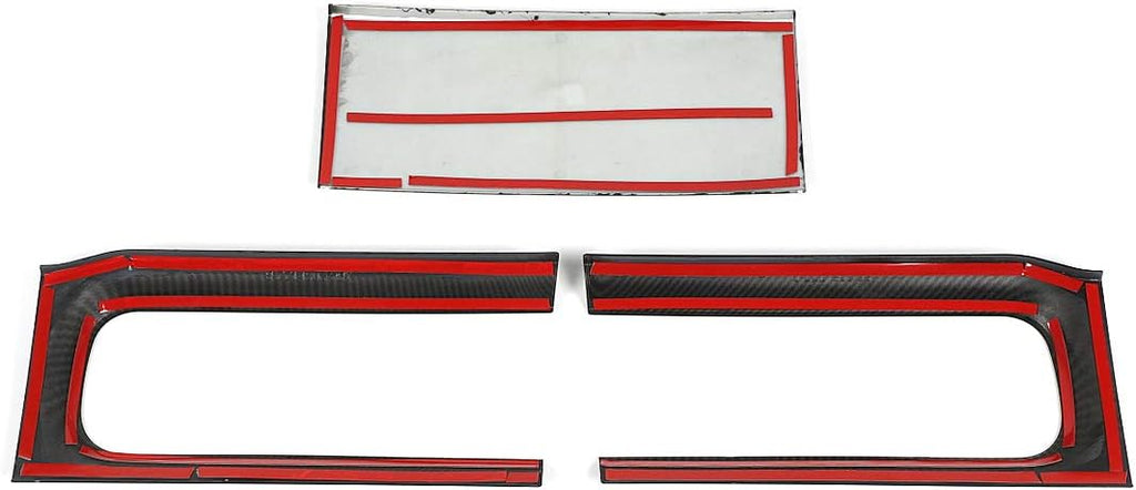 Carbon Fiber Taillight Trim Cover Panel Frame Sticker Pack of 2 K5105