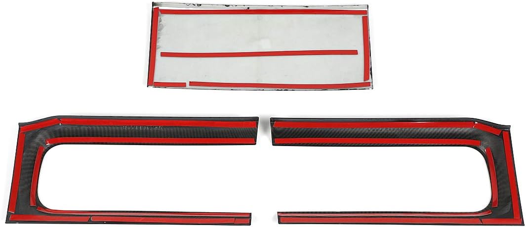 Carbon Fiber Taillight Trim Cover Panel Frame Sticker Pack of 2 K5105