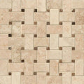 Polished Crema Cappuccino Marble Mosaic Tile O320