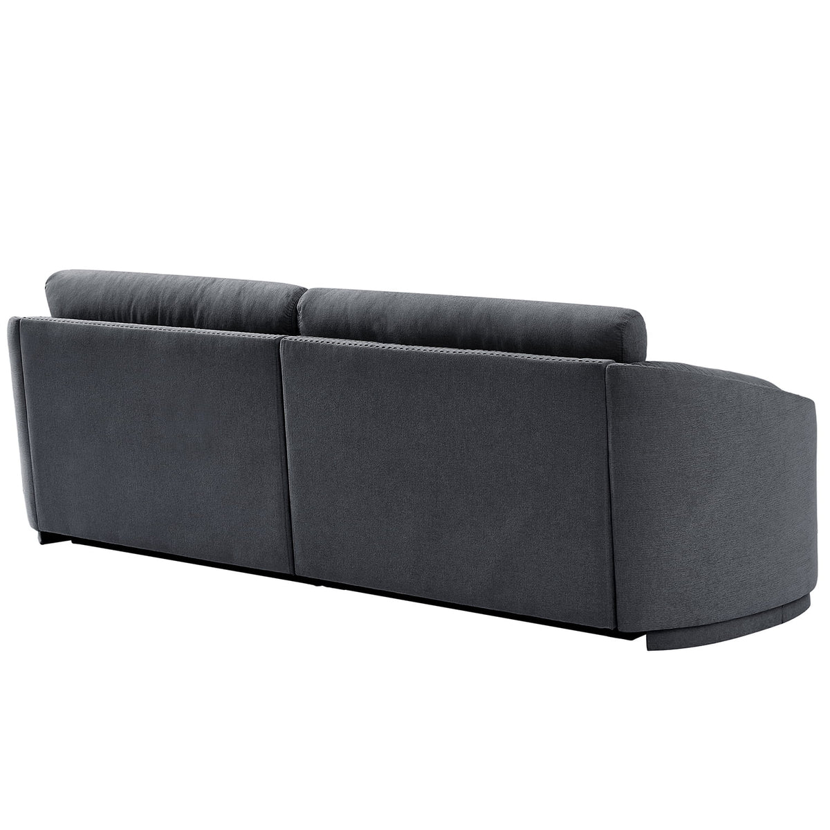 Gray 2 Seat Upholstery Loveseat Sofa Q5207