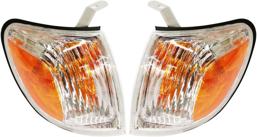 Clear & Amber Lens Turn Signal Light Pair for Toyota Tundra 2005 2006 K10596