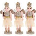 3Pcs Wooden Nutcracker Doll Toys P78458