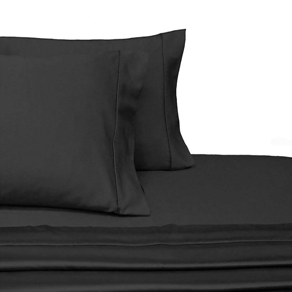 Black 100% Cotton King Sheets K67749
