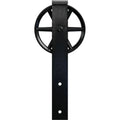 Black Wagon Wheel Roller Hanger for Barn Door T70209